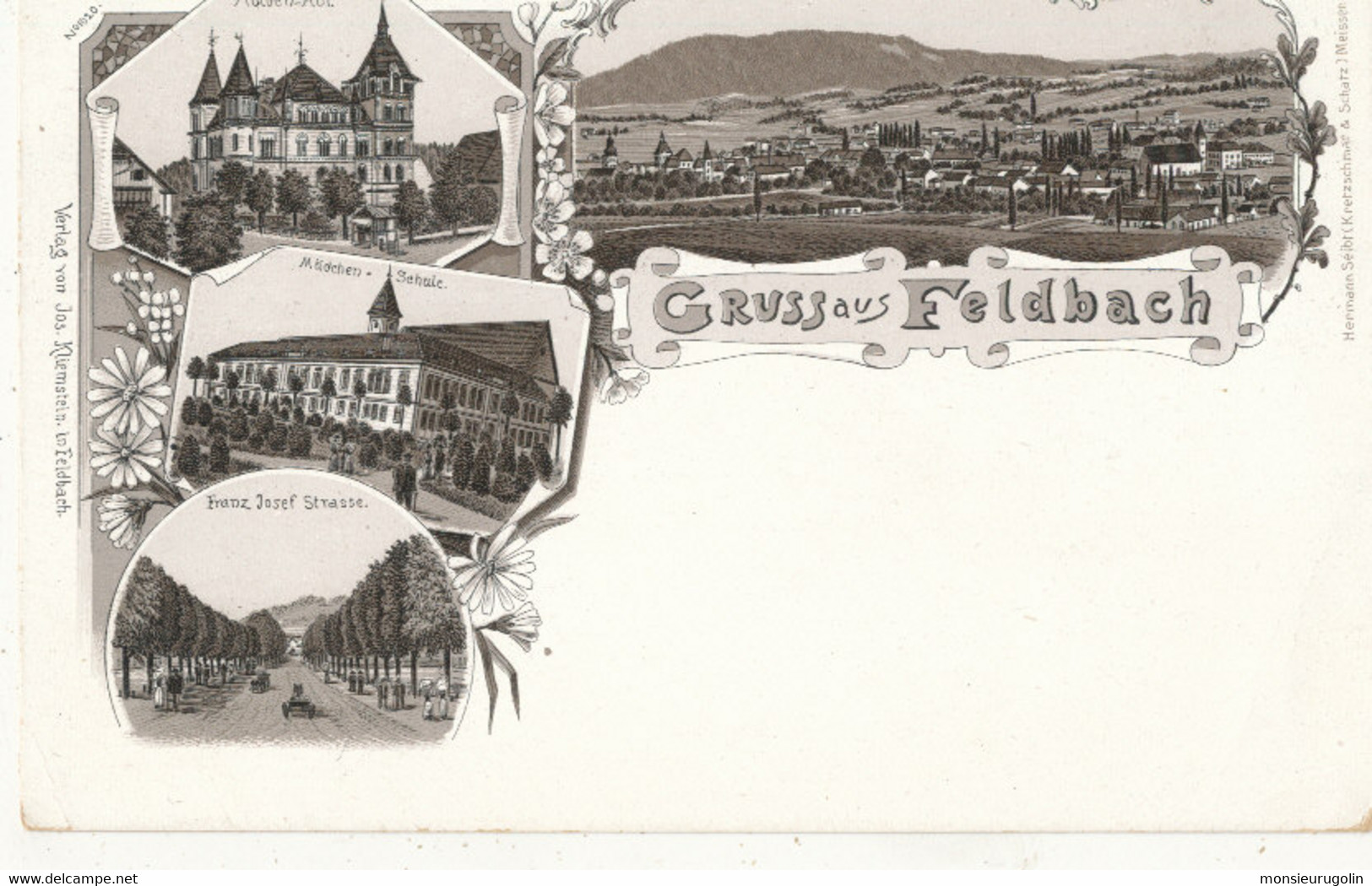 AUTRICHE )) GRUSS AUS FELDBACH    Multivues Illustration - Feldbach