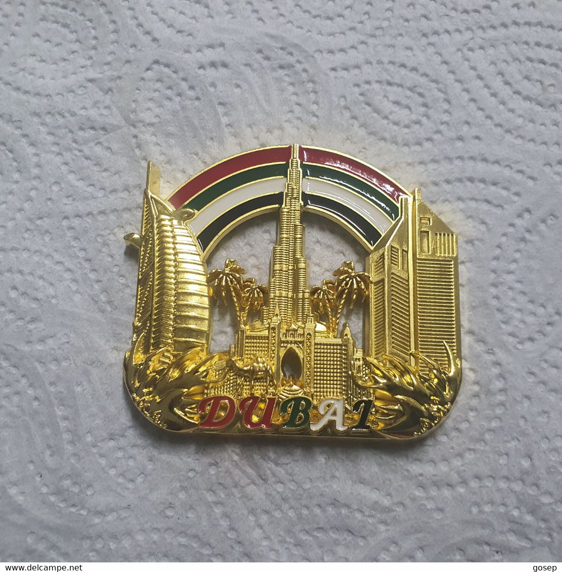 United Arab-emiratas-DABAI-Tourist Sites In Dubai With A Magnetic Landscape With Strong Metal And Gold Plating-(2)-new P - Sonstige & Ohne Zuordnung