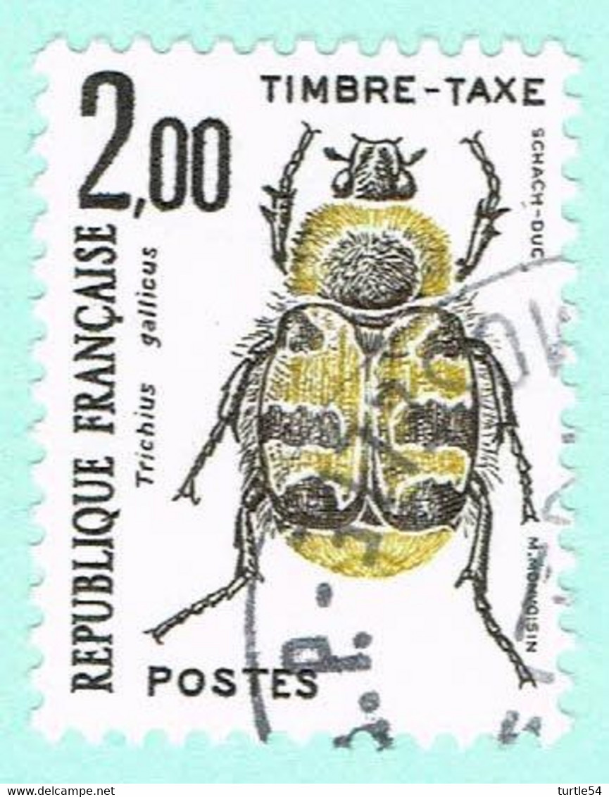 France Timbres-Taxe, N° 107 Obl. - Série Insectes, Coléoptère - 1960-.... Gebraucht