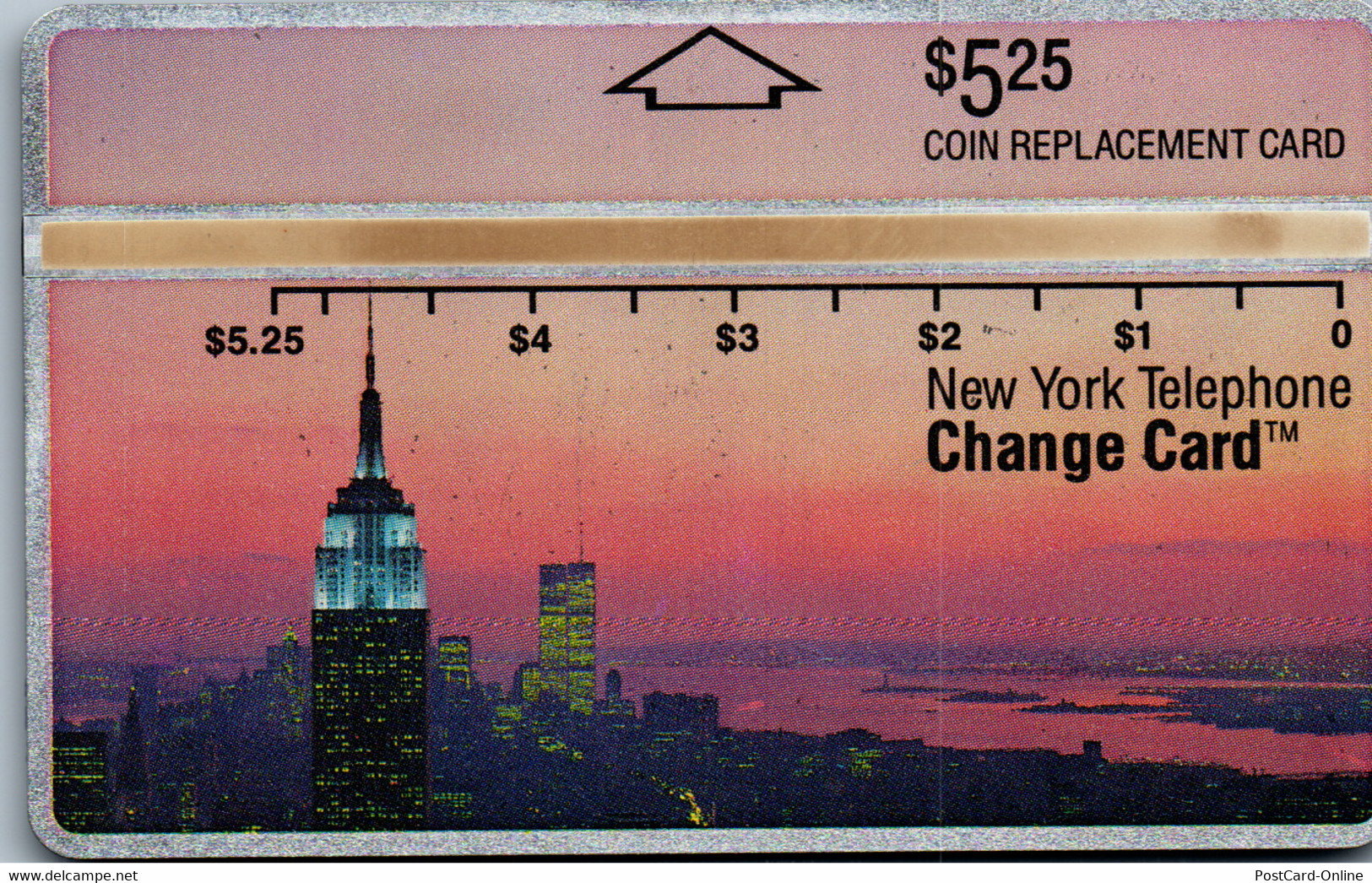 32310 - USA - Nynex , Coin Replacement Card , Change Card - Nynex