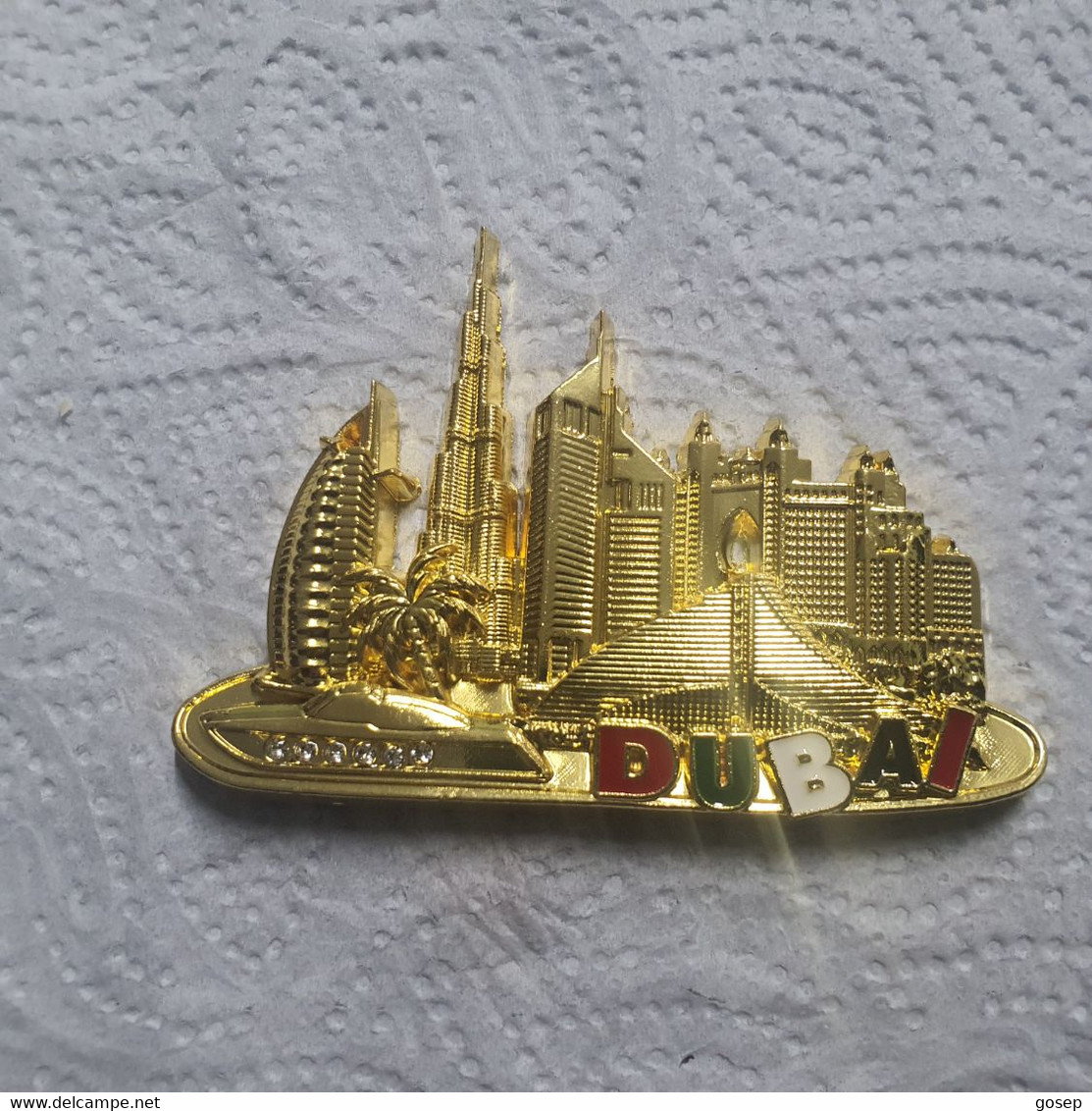 United Arab-emiratas-DABAI-Tourist Sites In Dubai With A Magnetic Landscape With Strong Metal And Gold Plating-(4)-new P - Andere & Zonder Classificatie