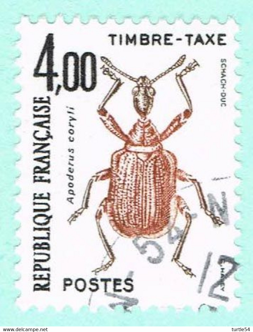 France Timbres-Taxe, N° 108 Obl. - Série Insectes, Coléoptère - 1960-.... Oblitérés