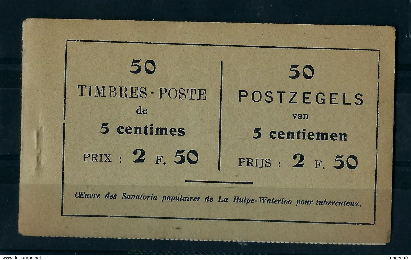 Carnet N° A 13 D  Complet ( **) - 1907-1941 Antiguos [A]