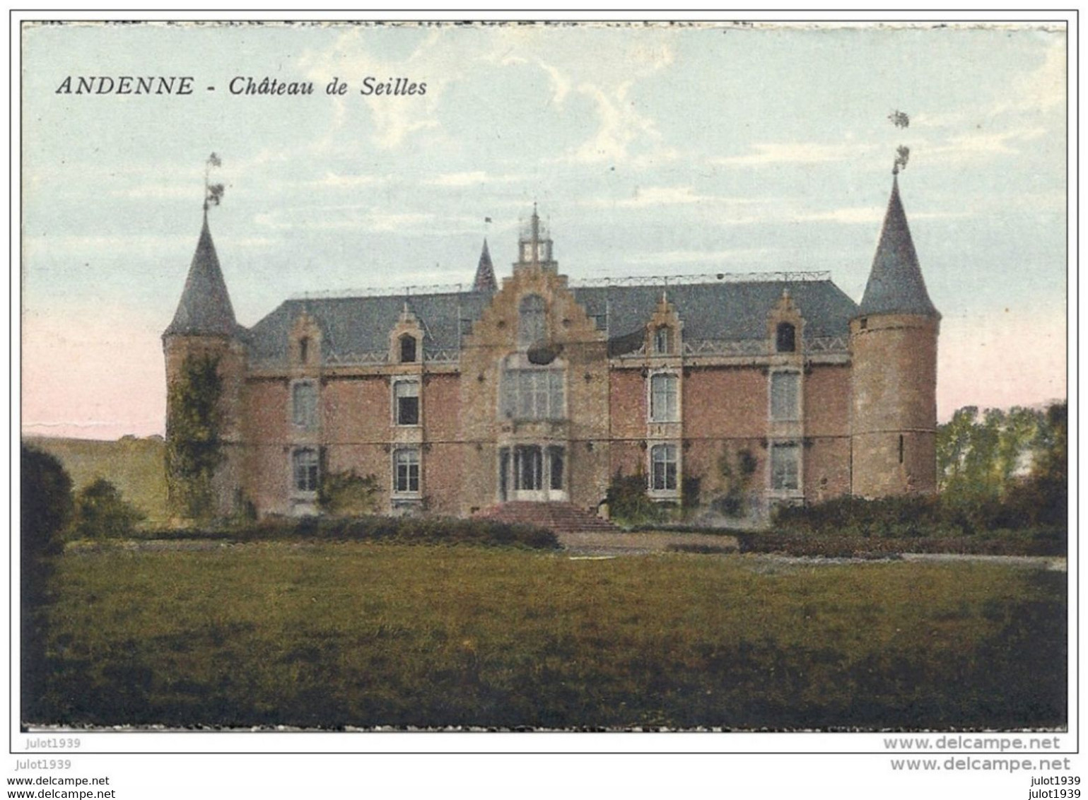 ARLON ..--  ANDENNE ..-- MILITARIA .  Château De SEILLES . 1939 MILITARIA Vers ARLON ( Mr Abbé RENAULD ) . Voir Verso . - Aarlen