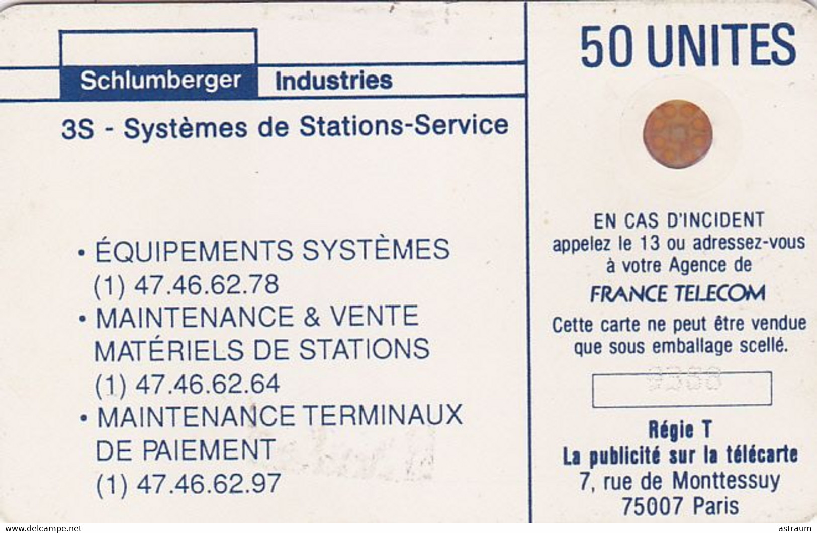 Telecarte Privée - D71 - Schlumberger Stations Service - SC4 Ob - 1000 Ex - 50 Un - 1989 - Telefoonkaarten Voor Particulieren