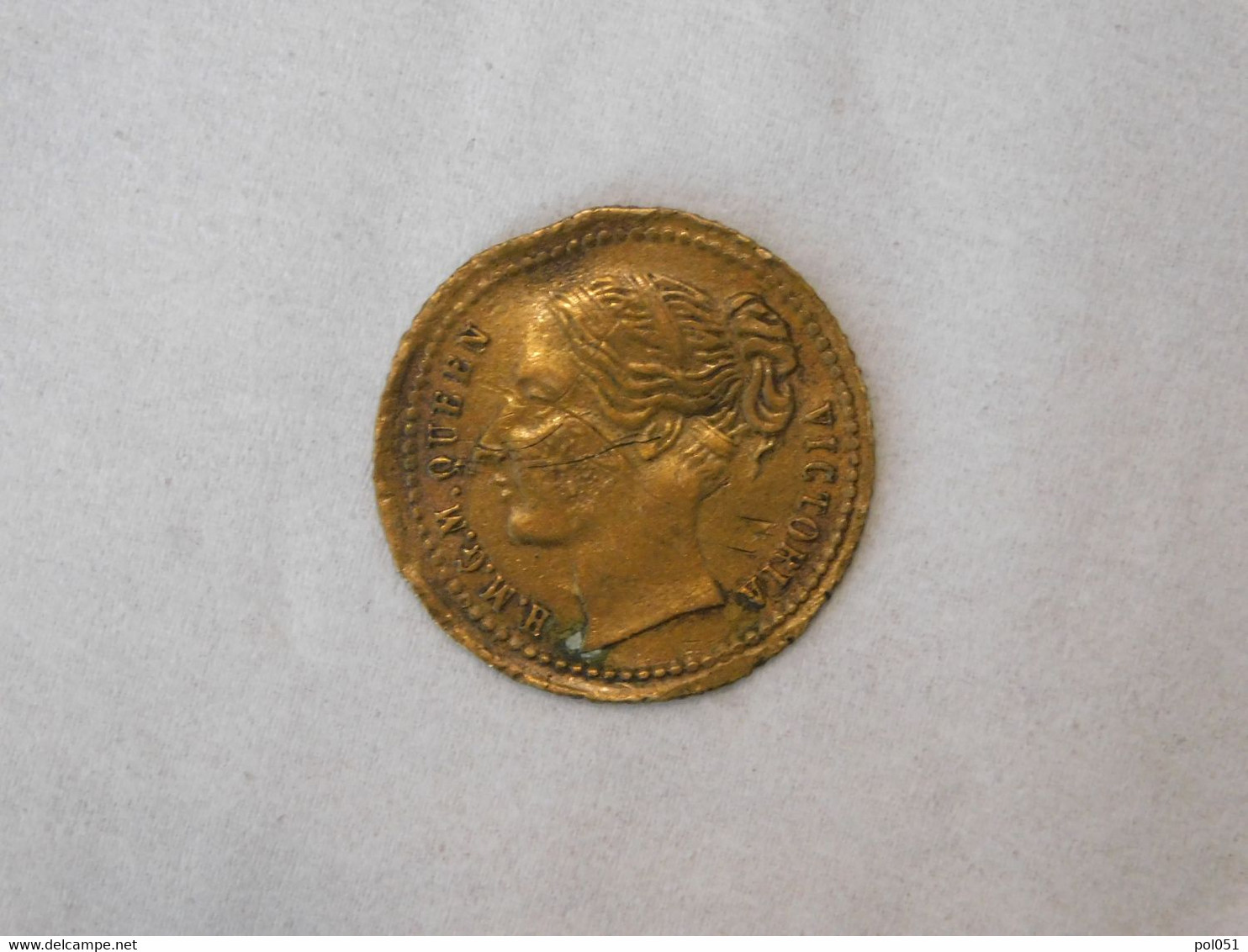 Medaille TOKEN H.M.G.M. Queen Victoria TO VER 1859 - Royaux/De Noblesse