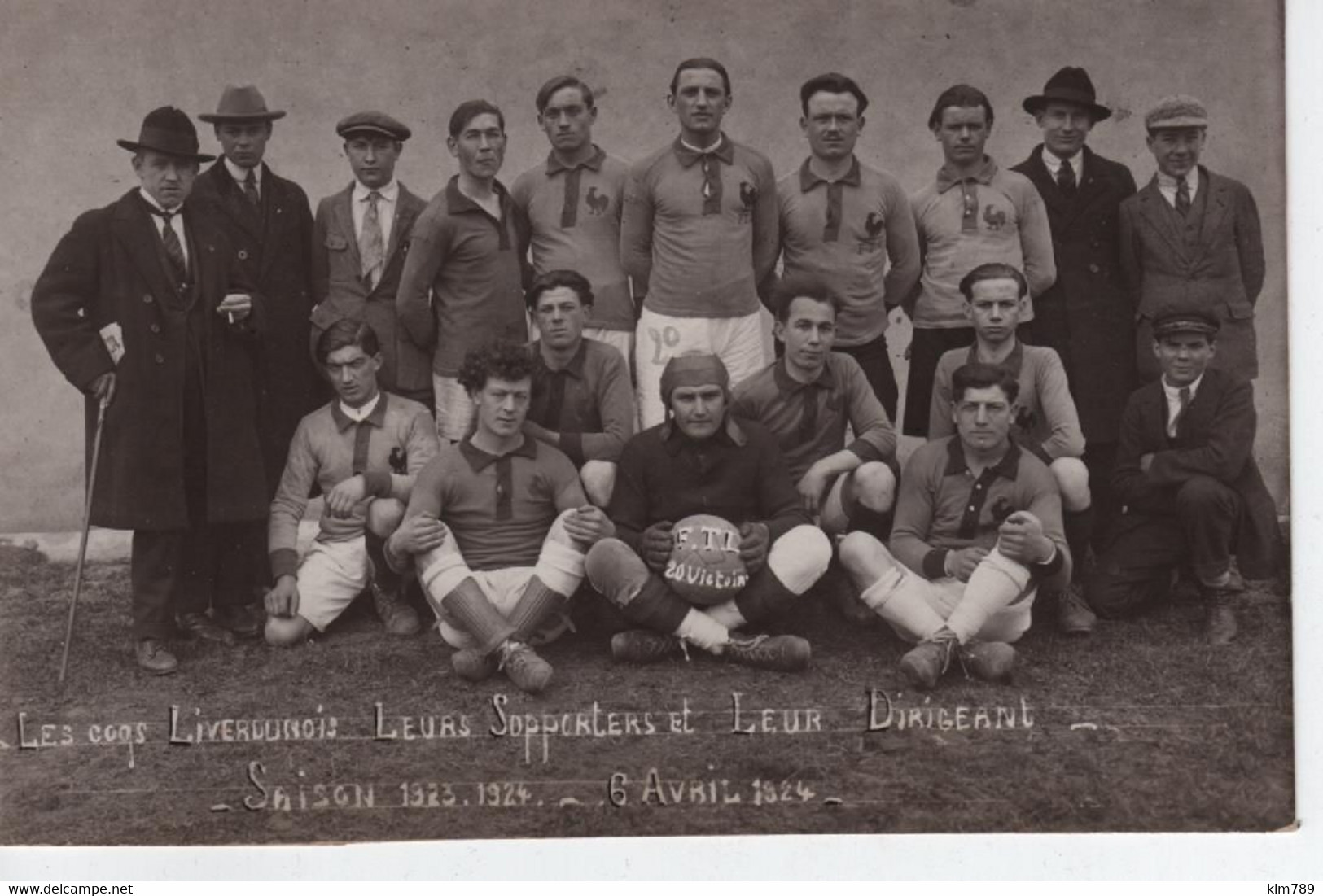 54 - Meurthe Et Moselle - Liverdun - Les Coqs Liverdunois - Sports - Football - 1924 - Carte Photo - - Liverdun