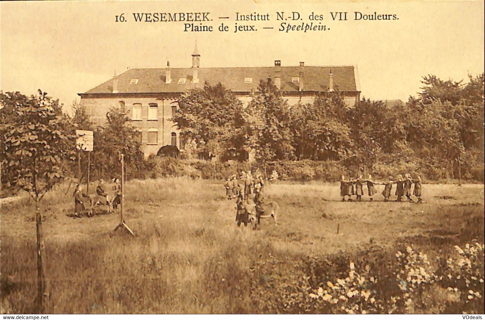 038 748 - CPA - Belgique - Wezembeek - Institut N. D. Des VII Douleurs - Plaine De Jeux - Wezembeek-Oppem