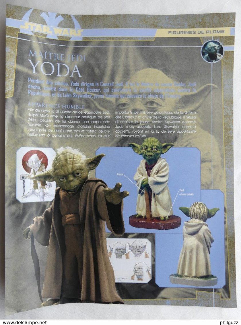 FLYERS COLLECTION ATLAS FIGURINES STAR WARS YODA 2005 - Episode I