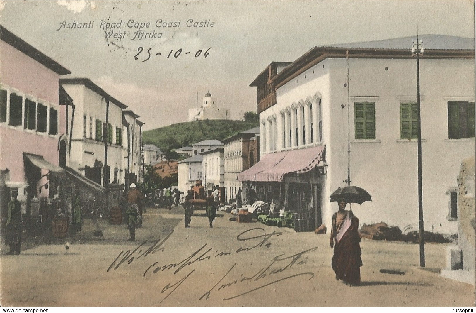 GHANA - GOLD COAST - ASHANTI ROAD CAPE COAST CASTLE - WEST AFRICA - ED. SPENKER REF #6053 - 1906 - Ghana - Gold Coast