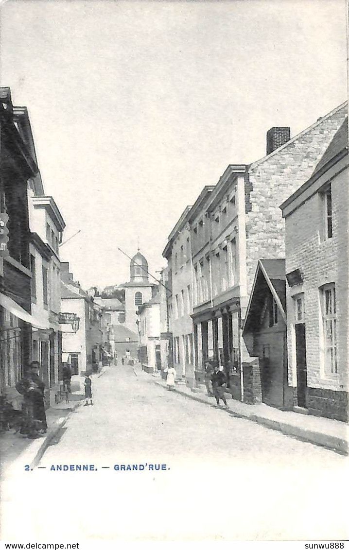 Andenne - Grand'Rue (animée Café Phot. Bertels) - Andenne