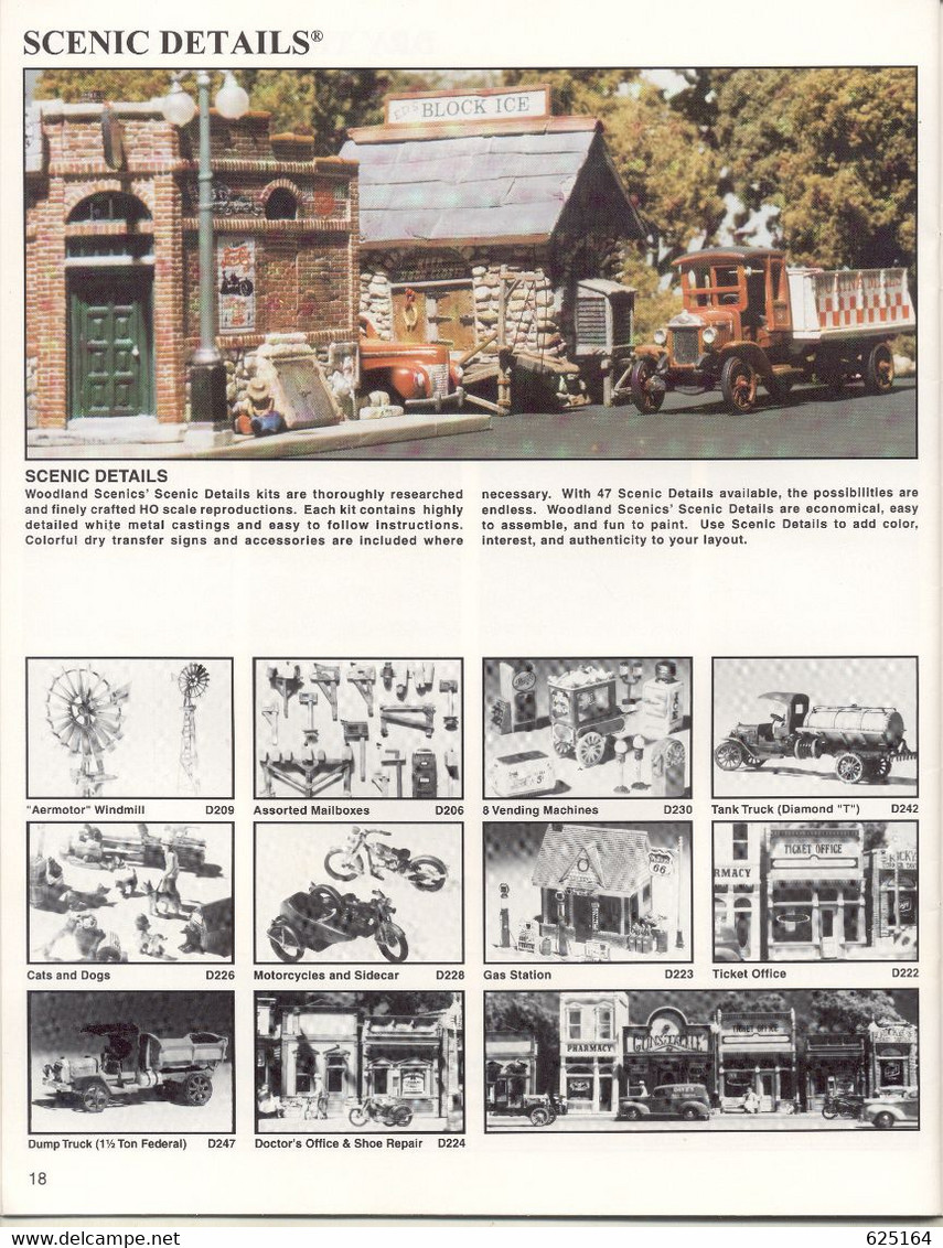 Catalogue WOODLAND SCENICS 1996 MODEL SCENERY FOR CONVINCING REALISM - Inglés