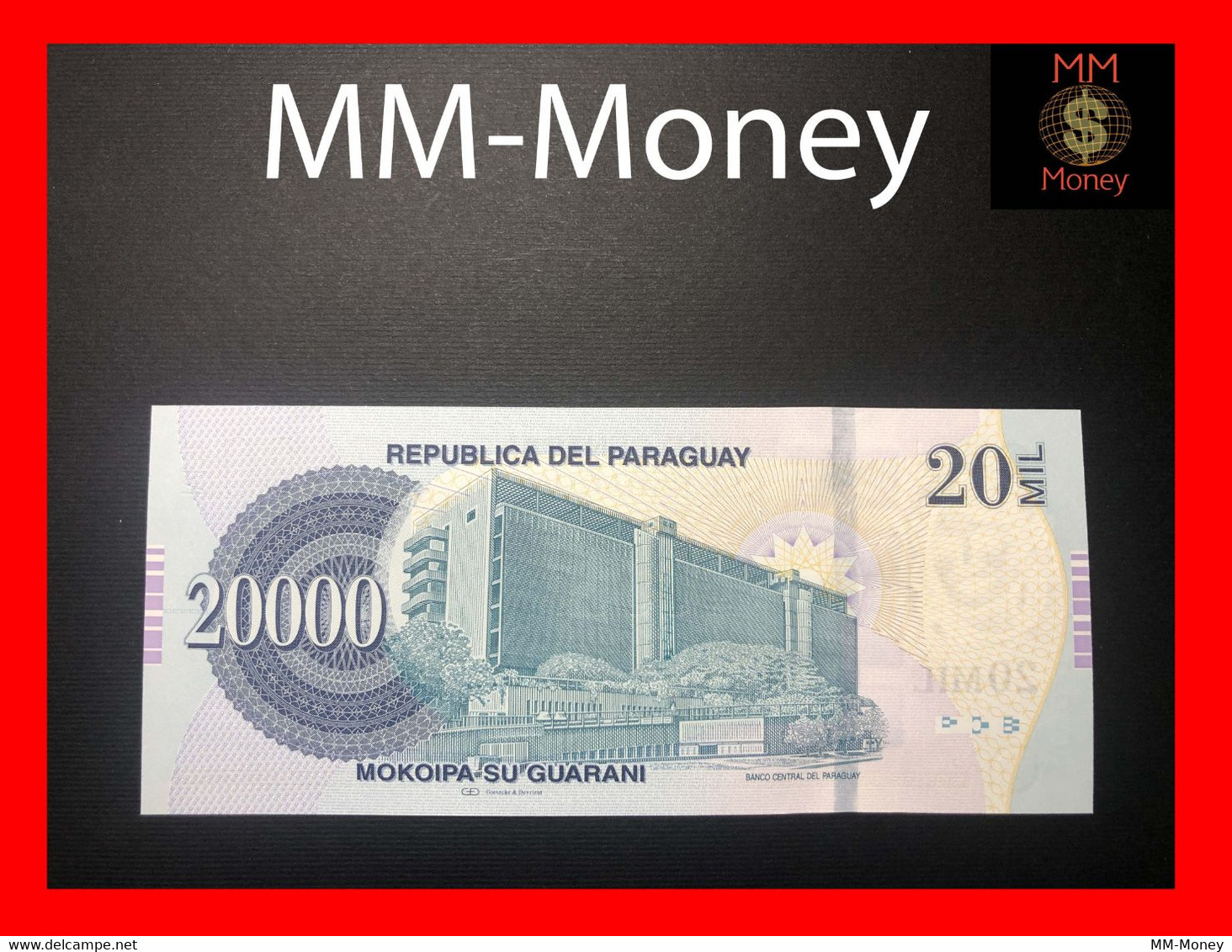 PARAGUAY 20.000 20000 Guaranies 2009  "serie C"  P. 230    UNC - Paraguay