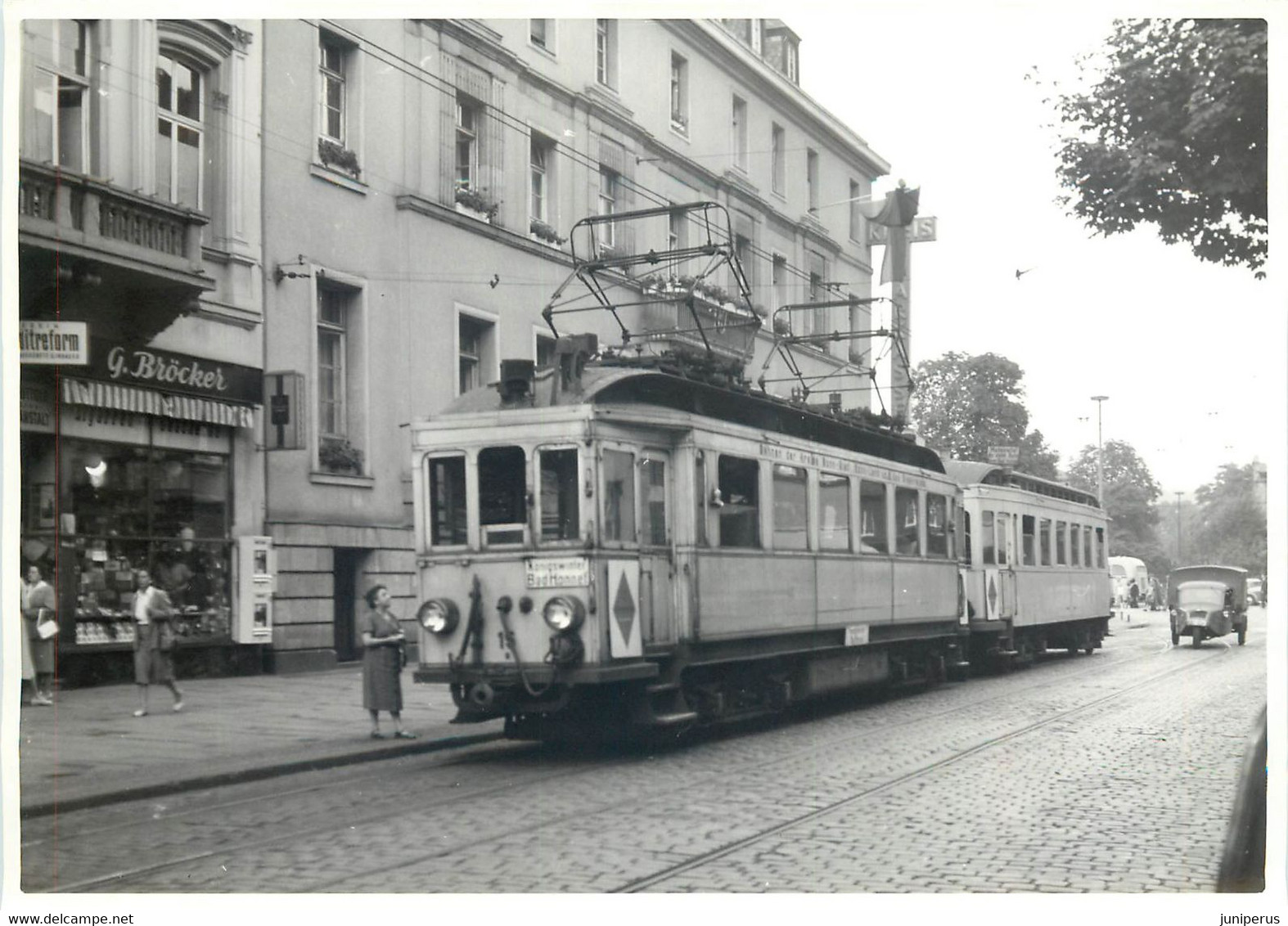 ALLEMAGNE - BONN - TRAMWAY - EISENBAHN - CHEMIN DE FER - PHOTO 18 X 13 Cm - 1954 - Unclassified