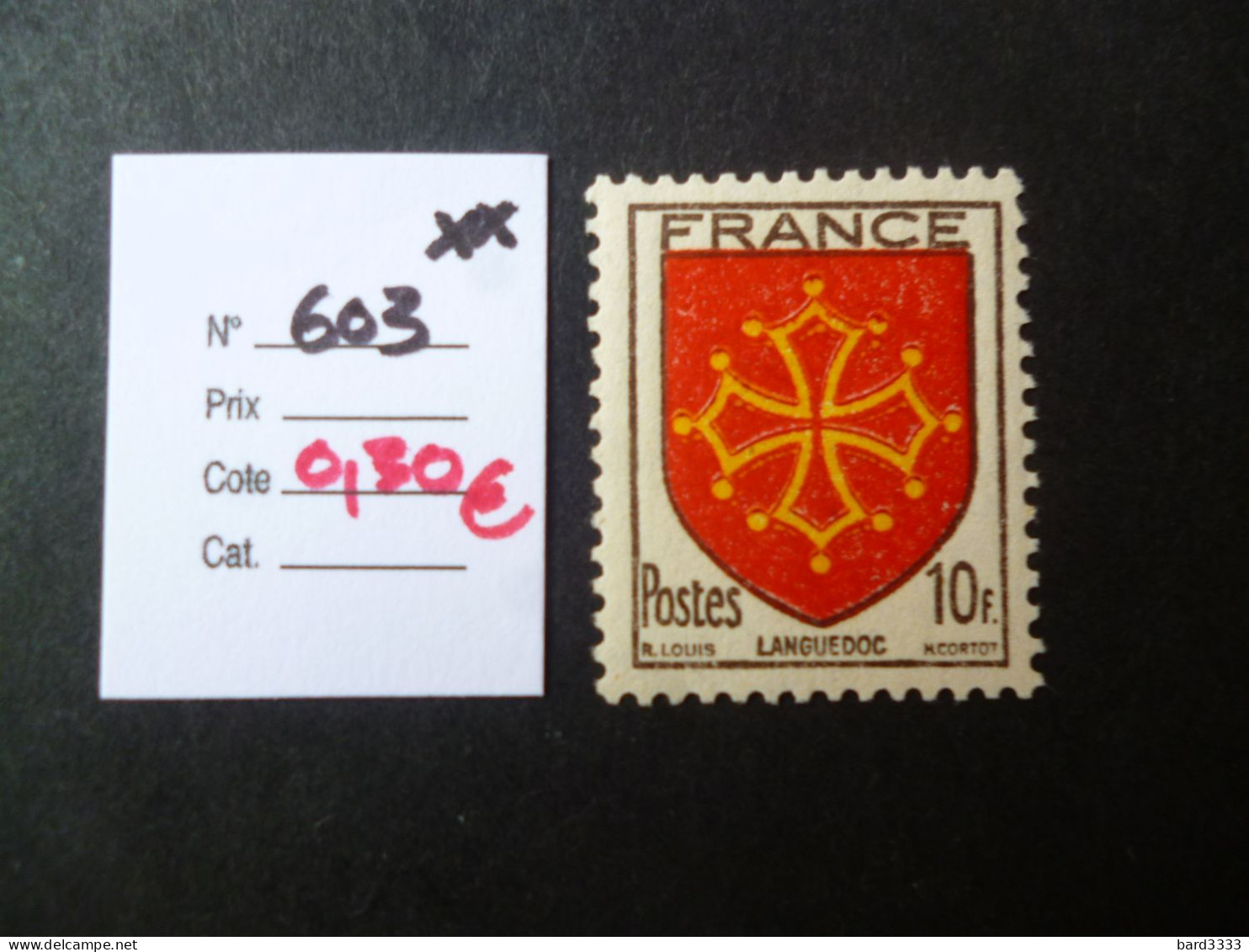 TP France Neuf ** 1944  N° 603 Cote 0,30 € - Neufs