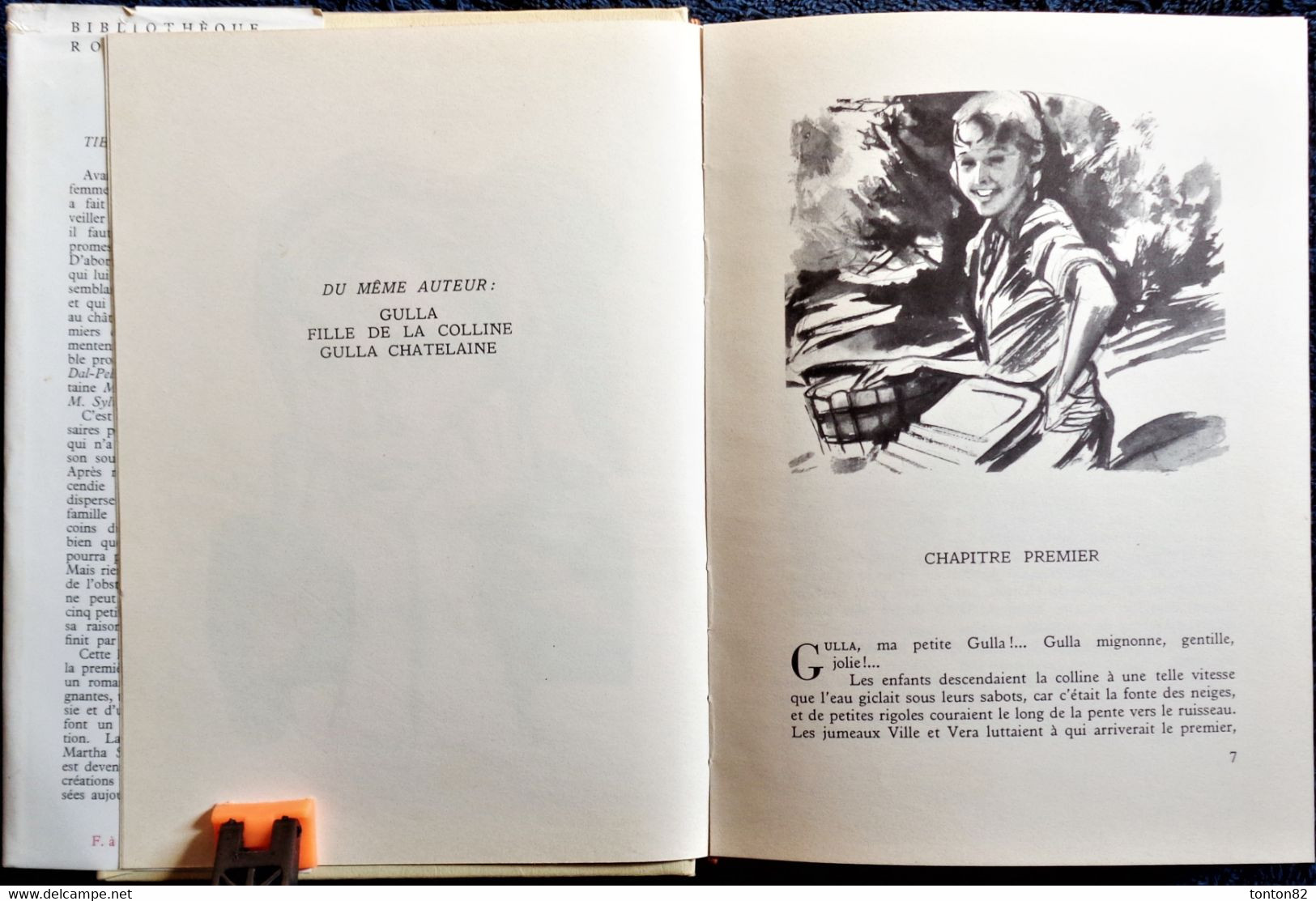 Martha Sandwall-Bergström - Gulla Tient Sa Promesse -  Bibliothèque Rouge Et Or Souveraine - ( 1955 ) . - Bibliotheque Rouge Et Or