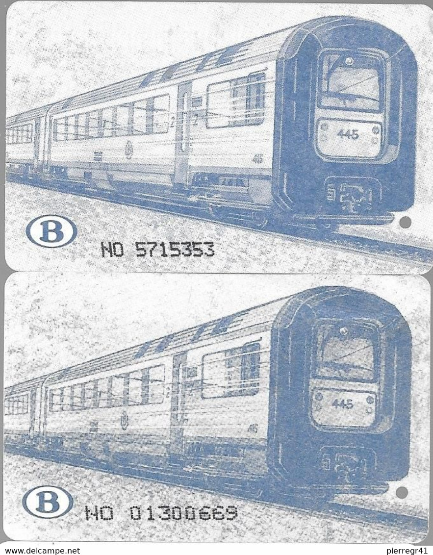 2-TICKETS-BELGE-TRAIN REGIONAL-1998/1 2001-Ligne MONS-ZI La LOUVIERE-BE/RARE - Monde