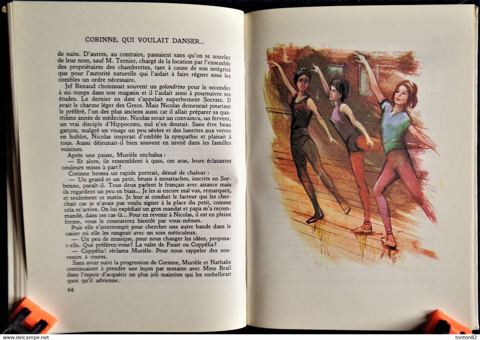 Saint-Marcoux - Corinne Qui Voulait Aller Danser - Bibliothèque Rouge Et Or  Souveraine N° 2.742 - ( 1970 ) . - Bibliotheque Rouge Et Or