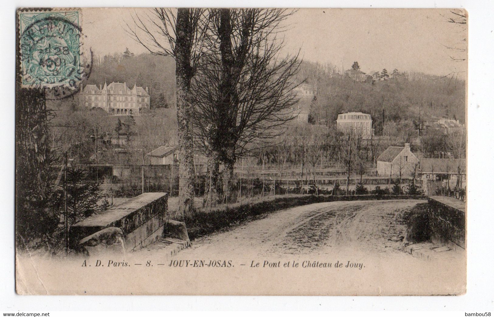 JOUY EN JOSAS * LE PONT * CHATEAU DE JOUY * Carte N° 8 * A. D. Paris - Jouy En Josas