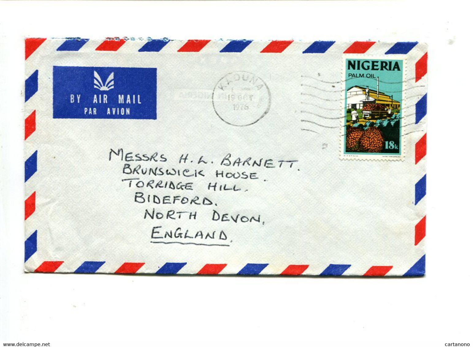 NIGERIA - Affranchissement Seul Sur Lettre Pour L'Angleterre - Huile De Palme - Nigeria (1961-...)