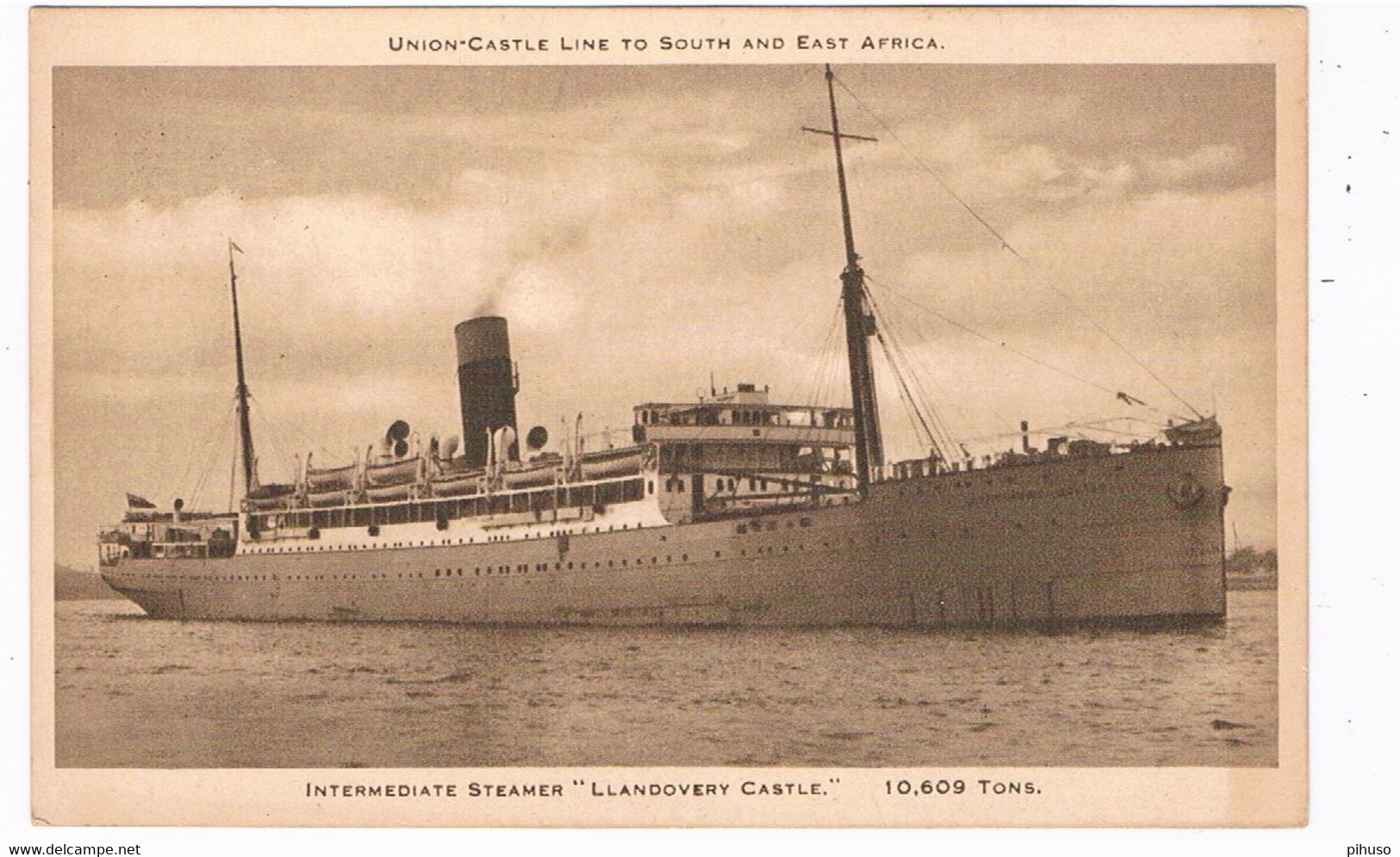 SCH-1378  S.S. LLANDOVERY CASTLE ( Union-Castle-Lines ) - Steamers