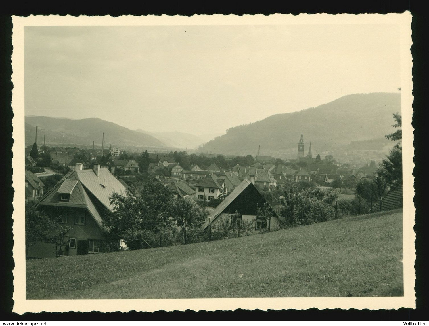 Orig. Foto 1938 Blick Nach Haslach / Freiburg Kinzigtal Zum Galgenbühl, Häuser - Haslach