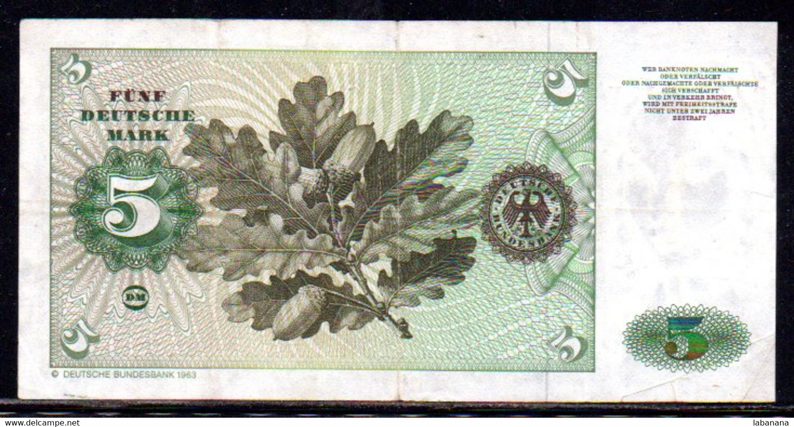 659-Allemagne 5m 1960 B103V - 5 Deutsche Mark