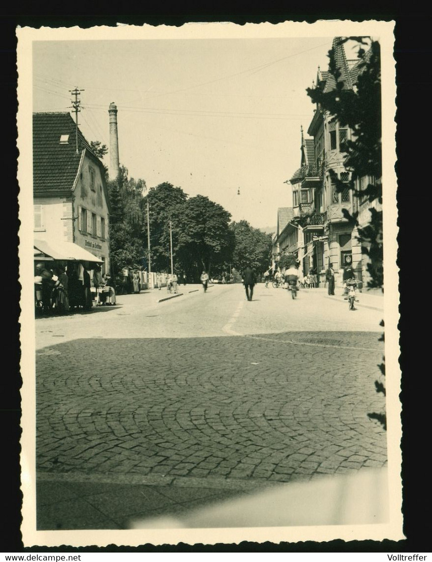 Orig. Foto 1938 Haslach / Freiburg Kinzigtal Wirtschaft Zum Bierkraemer Markt - Haslach