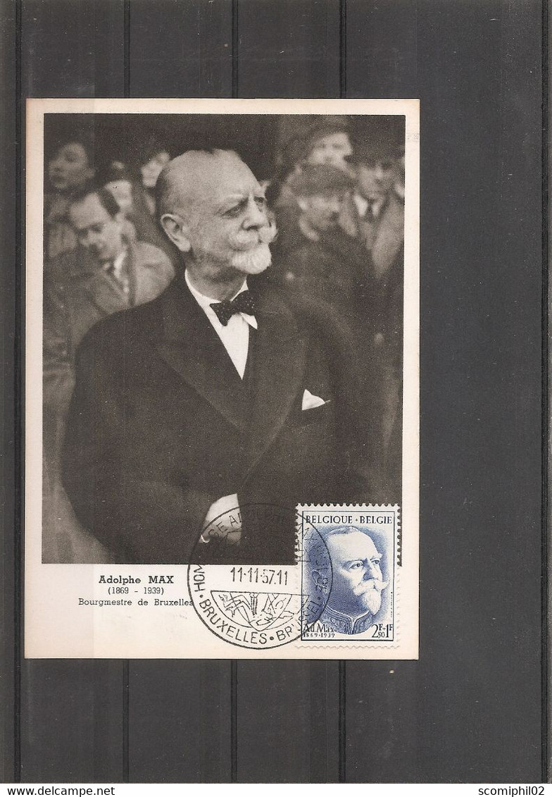 Belgique - Adolphe Max ( CM De 1957 à Voir) - 1951-1960