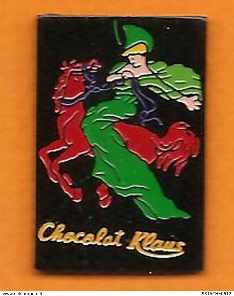 Pin's  Chocolat Klaus Cheval Amazone - Alimentation