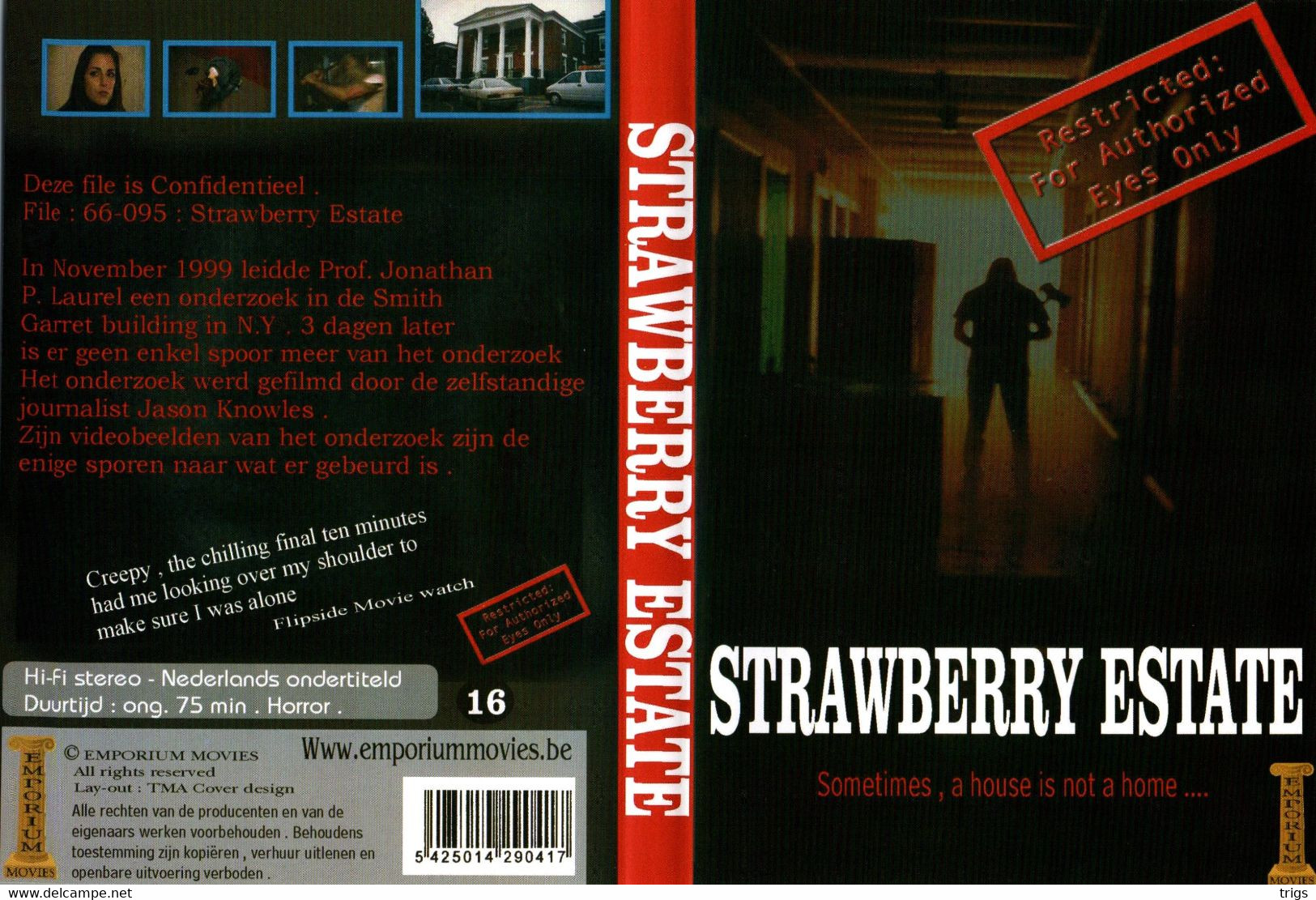 DVD - Strawberry Estate - Horreur