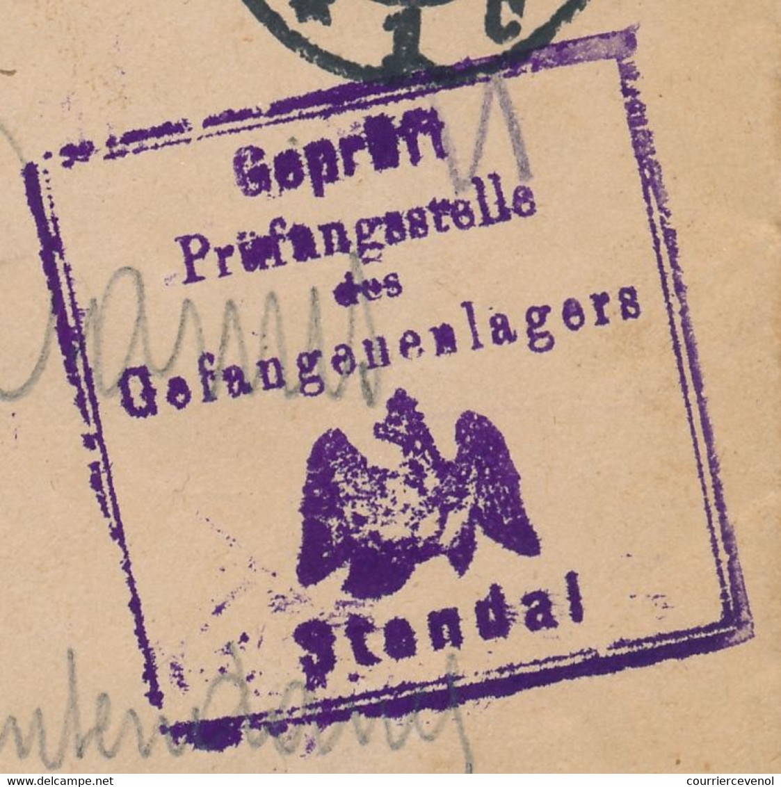 Enveloppe Prisonnier Français - Camp De Stendal - 28/1/1916 - Beau Cachet De Censure - Guerra De 1914-18