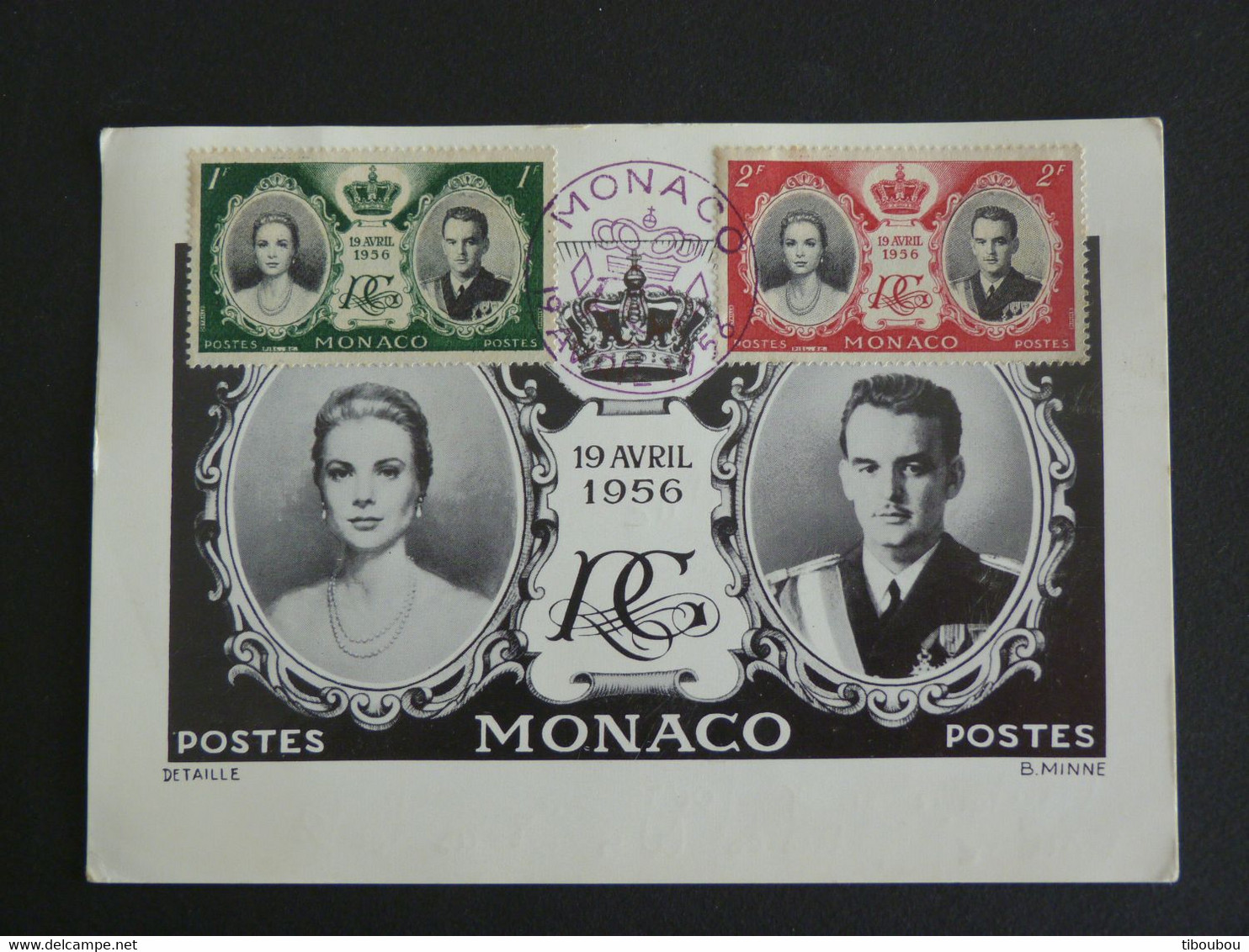 LETTRE MONACO AVEC YT 992 PRINCE RAINIER III - CACHET MARIAGE PRINCIER SUR YT 473 ET 474 - Covers & Documents