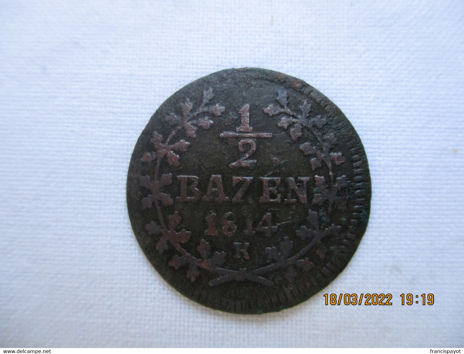 Suisse - Sankt Gallen 1/2 Bazen 1814 - Cantonal Coins