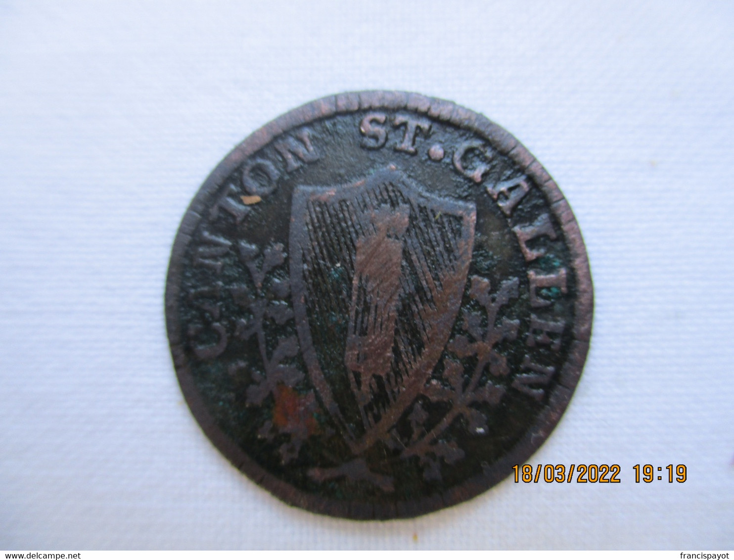 Suisse - Sankt Gallen 1/2 Bazen 1814 - Cantonal Coins