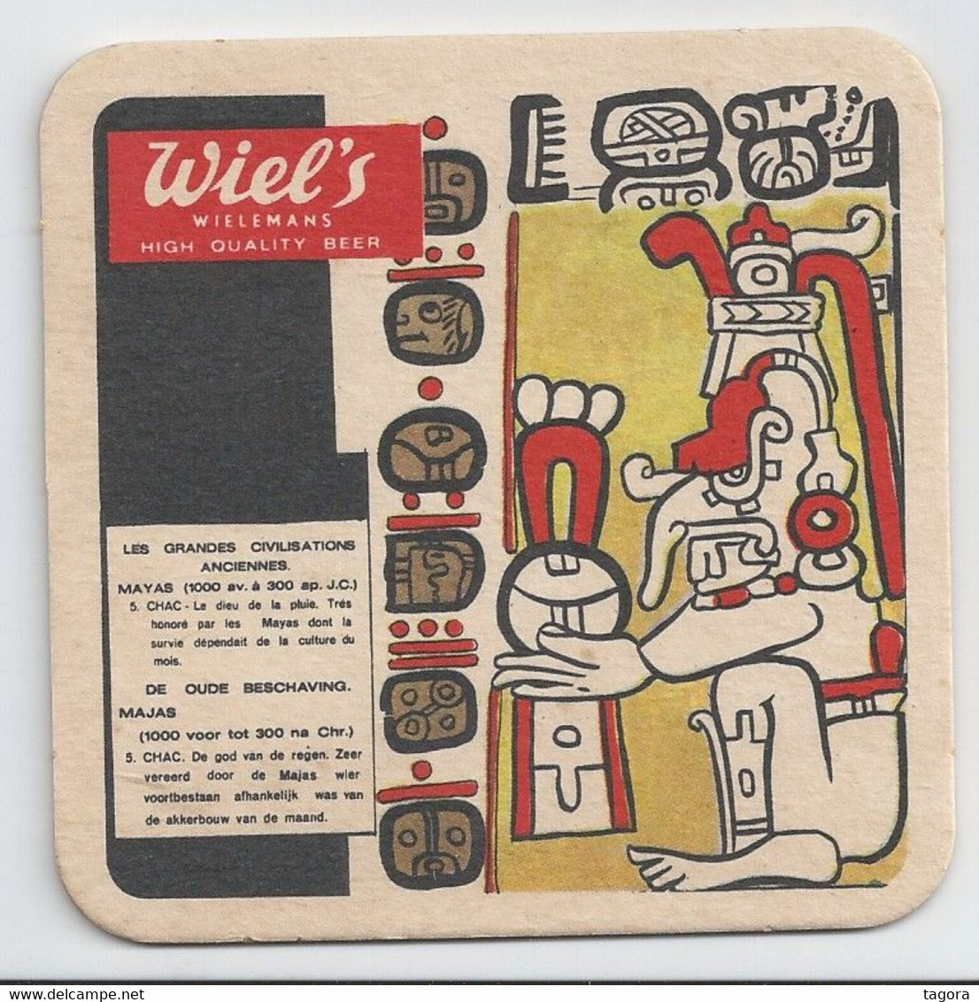 Belgique Wiel's Thème Histoire Civilisation Mayas Version High Quality Beer - Beer Mats