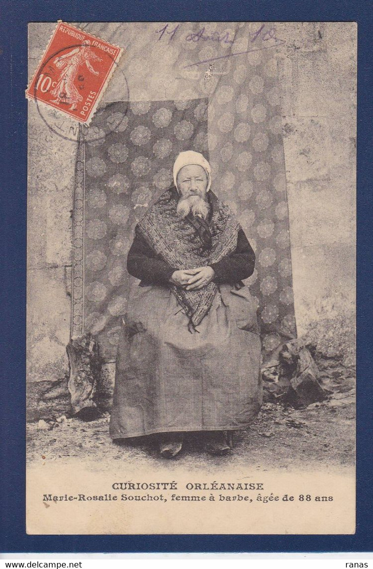 CPA [45] Loiret > Orleans Type Nommé Marie Rosalie Souchot Femme à Barbe Circulé - Orleans