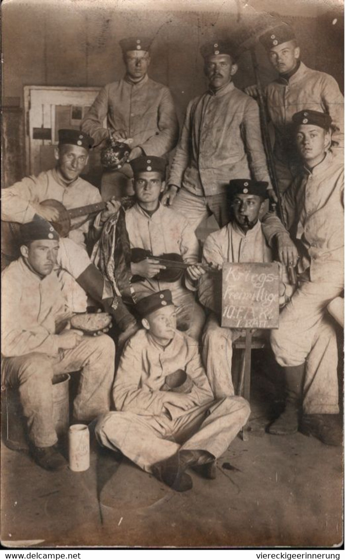 ! Alte Fotokarte 1914, Erlangen, Photo, 10. Feld Artillerie Regiment, Feldpost, 1. Weltkrieg - War 1914-18