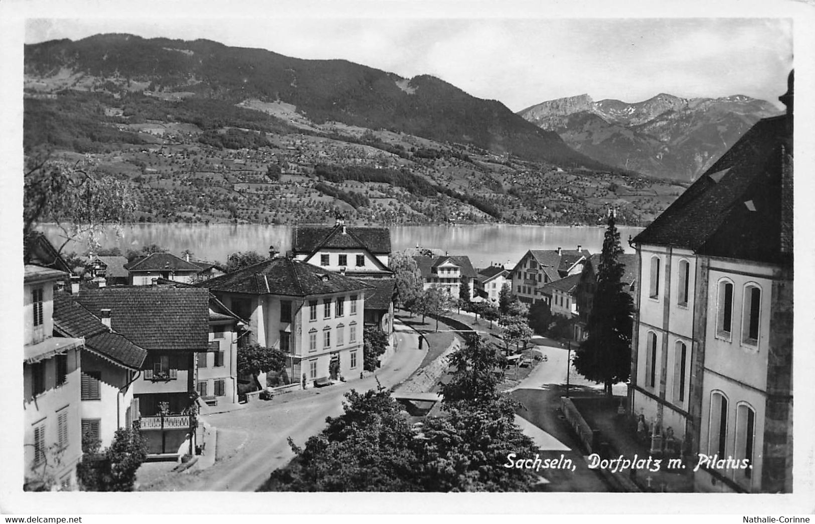 Sachseln, Dorfplatz M. Pilatus - Sachseln