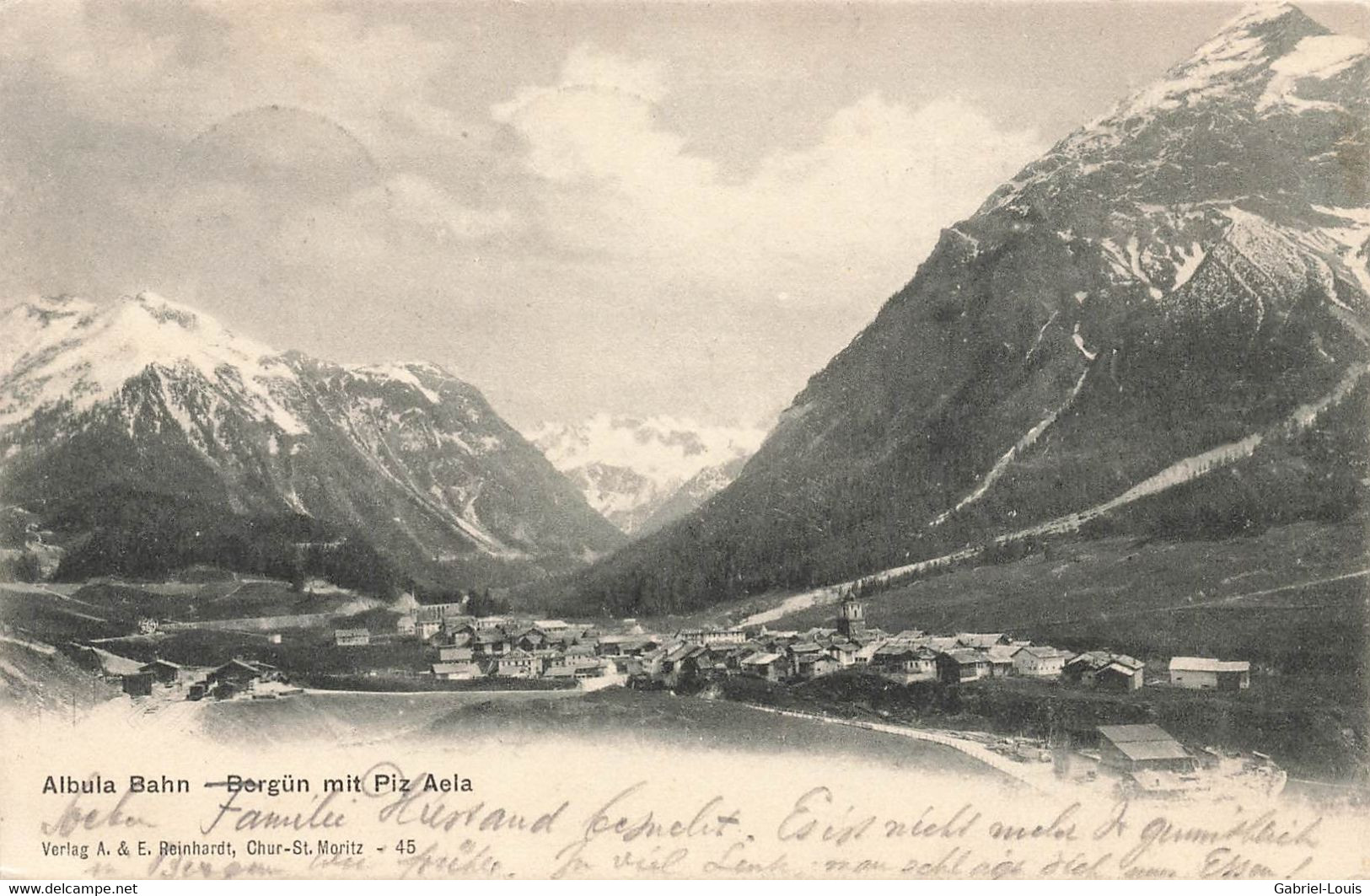 Albula Bahn Bergün Mit Piz Aela 1905 - Bergün/Bravuogn