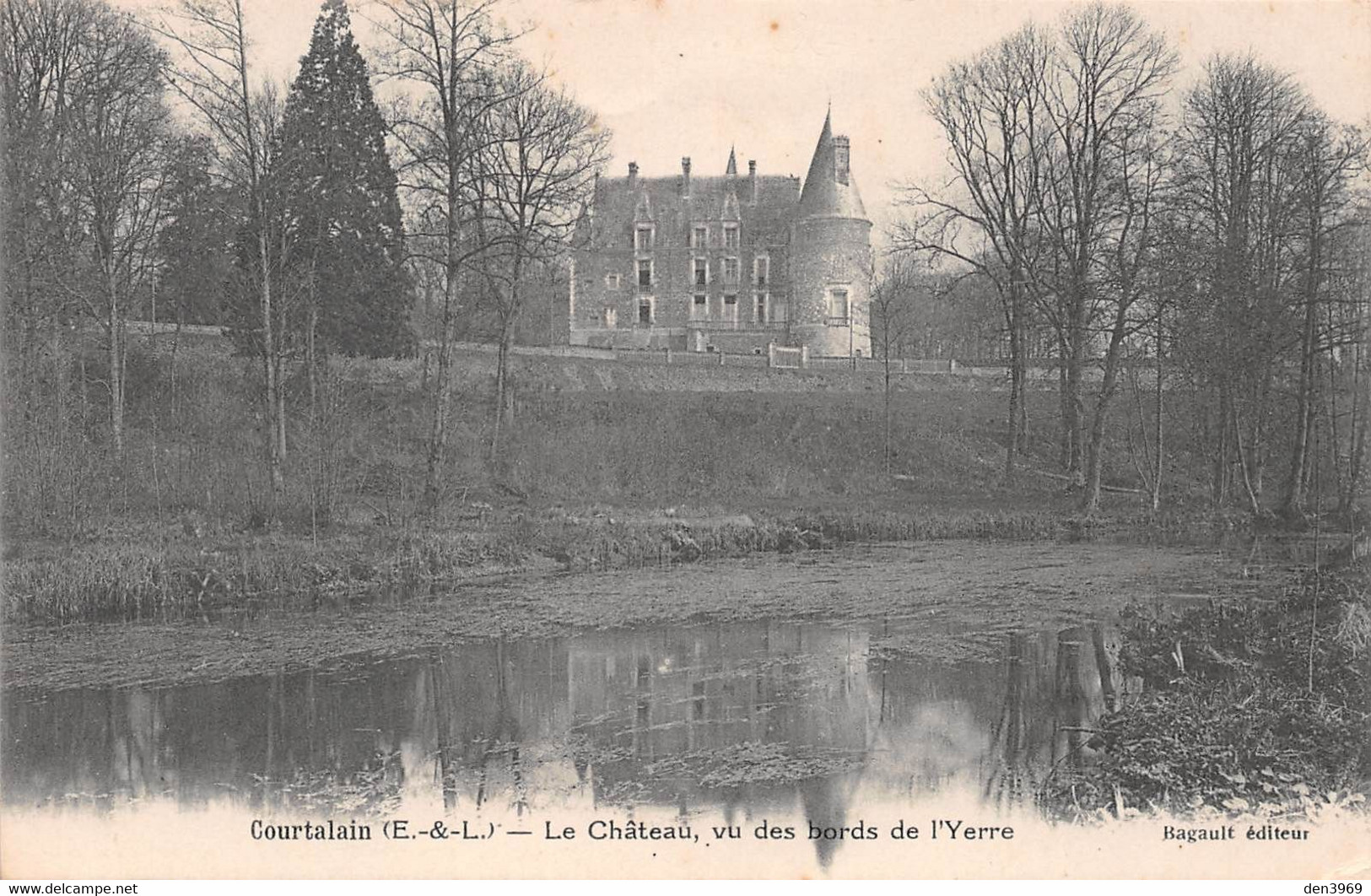 COURTALAIN (Eure Et Loir) - Le Château Vu Des Bords De L'Yerre - Courtalain