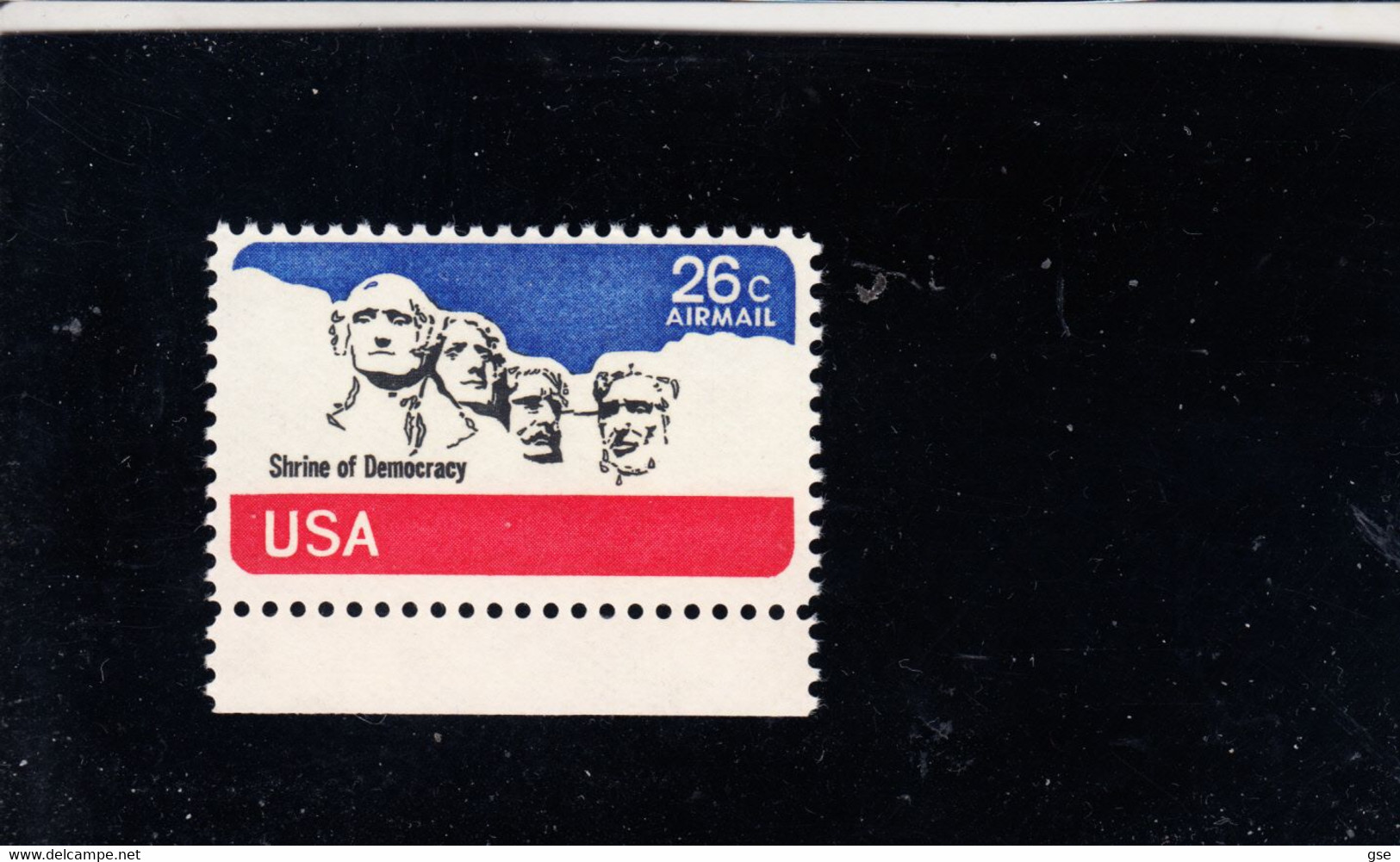 STATI  UNITI  1974 - Yvert  A 81** -   Rushmore - 3b. 1961-... Unused