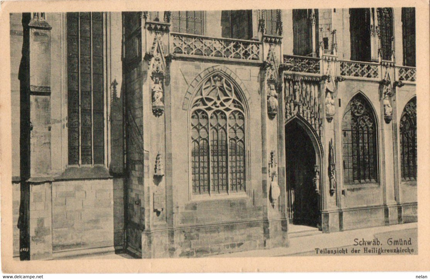 SCHGWAB. GMUND - TEILANSICHT DER HEILIGKREUZKIRCHE - F.P - Schwaebisch Gmünd