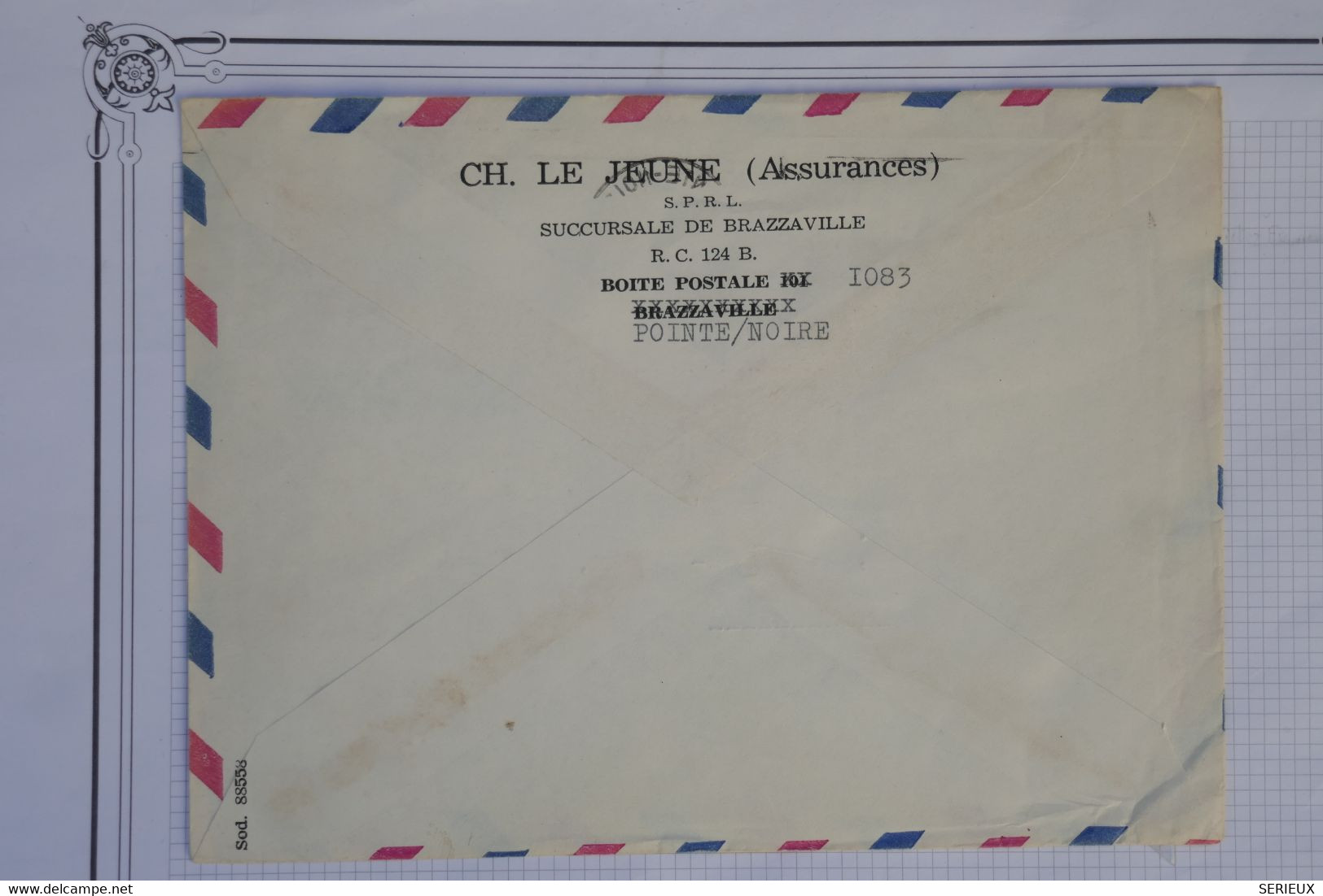 AU4  CONGO  BELLE LETTRE   1953 POINTE NOIRE  POUR COGNAC  FRANCE+ A VOIR  +++AFFRANCH.PLAISANT - Cartas & Documentos
