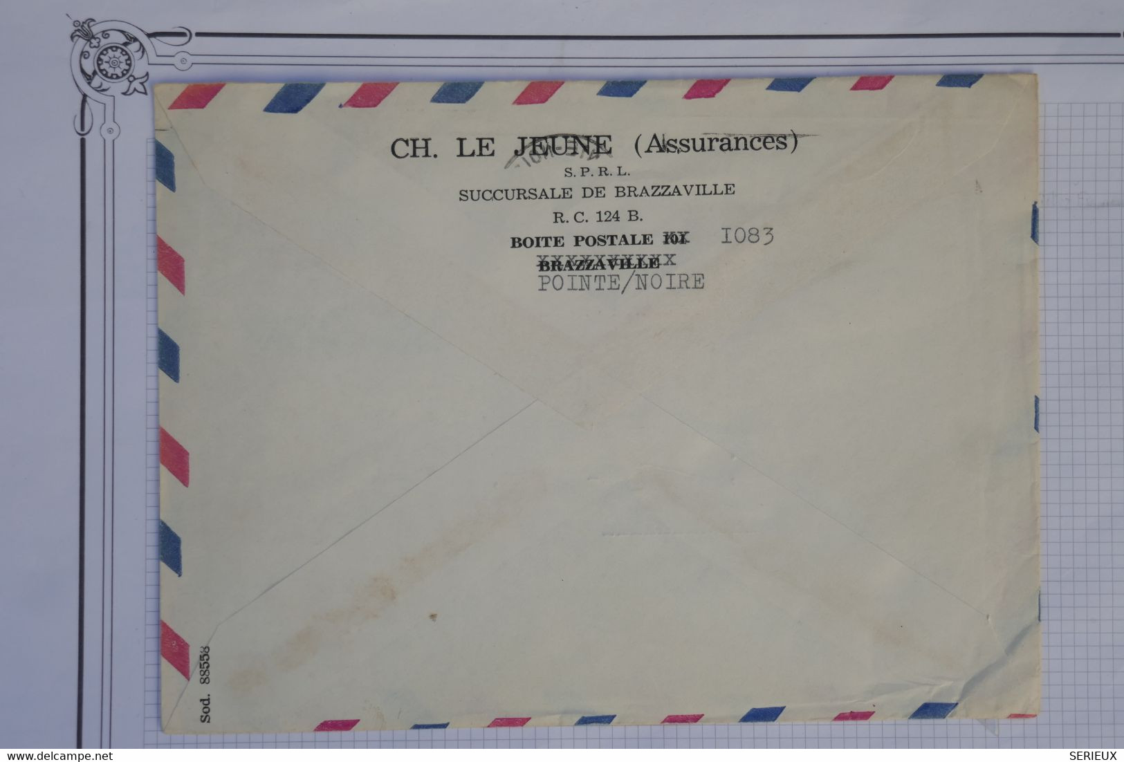 AU4  CONGO  BELLE LETTRE   1953 POINTE NOIRE  POUR COGNAC  FRANCE+ A VOIR  +++AFFRANCH.PLAISANT - Brieven En Documenten