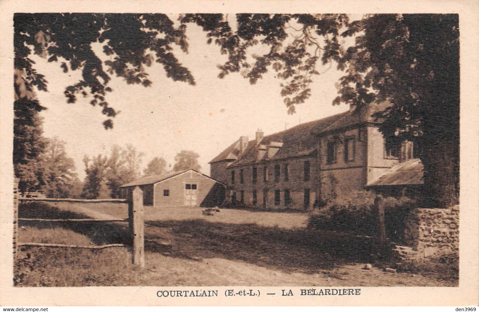 COURTALAIN (Eure Et Loir) - La Belardière - Cachet Colonie De Vacances, Union Familiale De Clichy - Courtalain