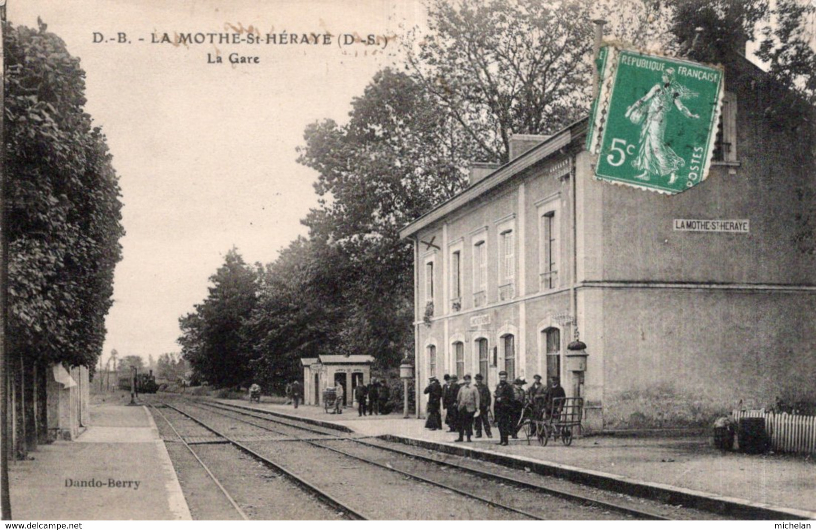 CPA  79   LA MOTHE-ST-HERAYE---LA GARE - La Mothe Saint Heray