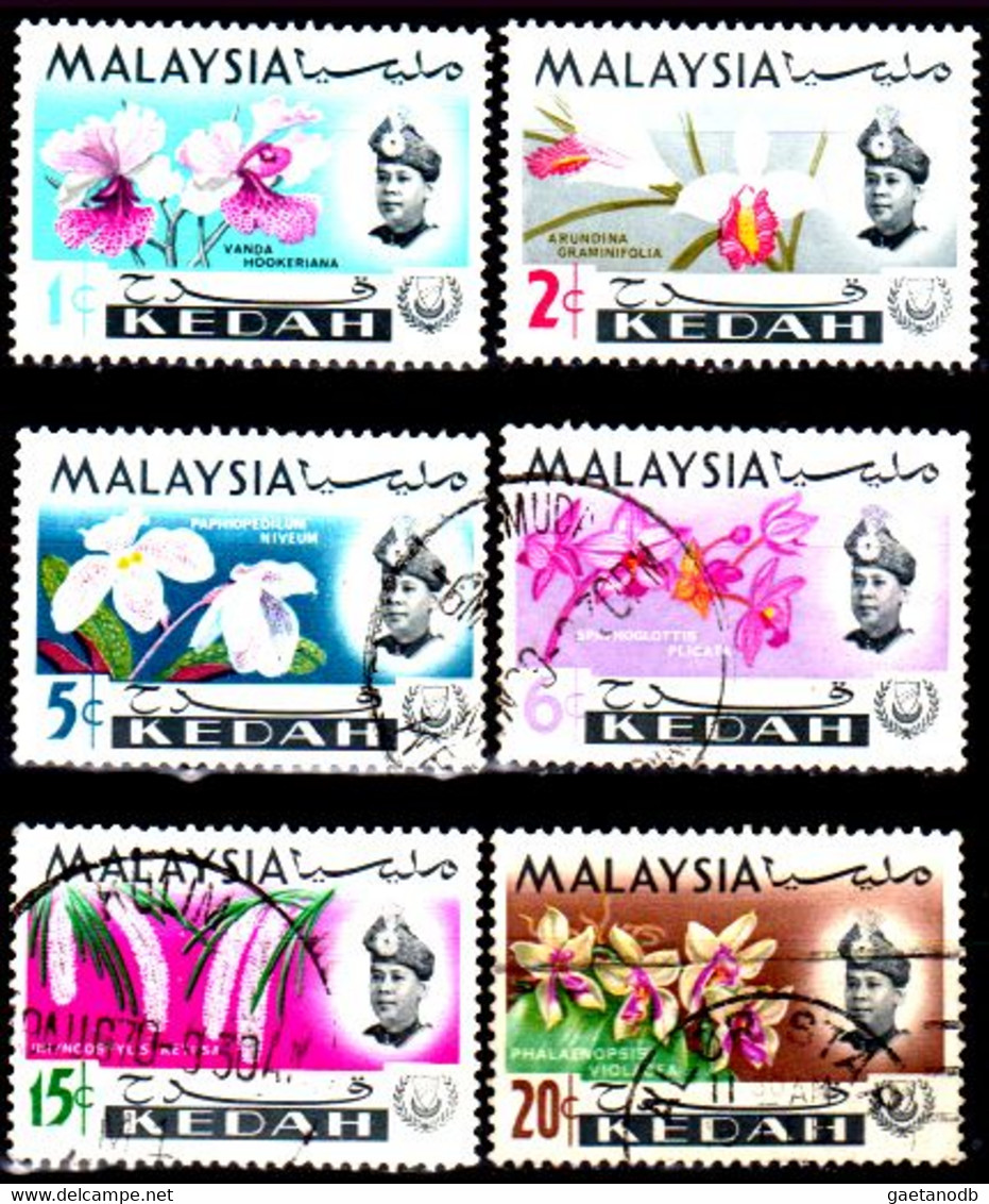 Kedah 7 - Emissione 1965 (+/o) LH/Used - Quality In Your Opinion. - Kedah