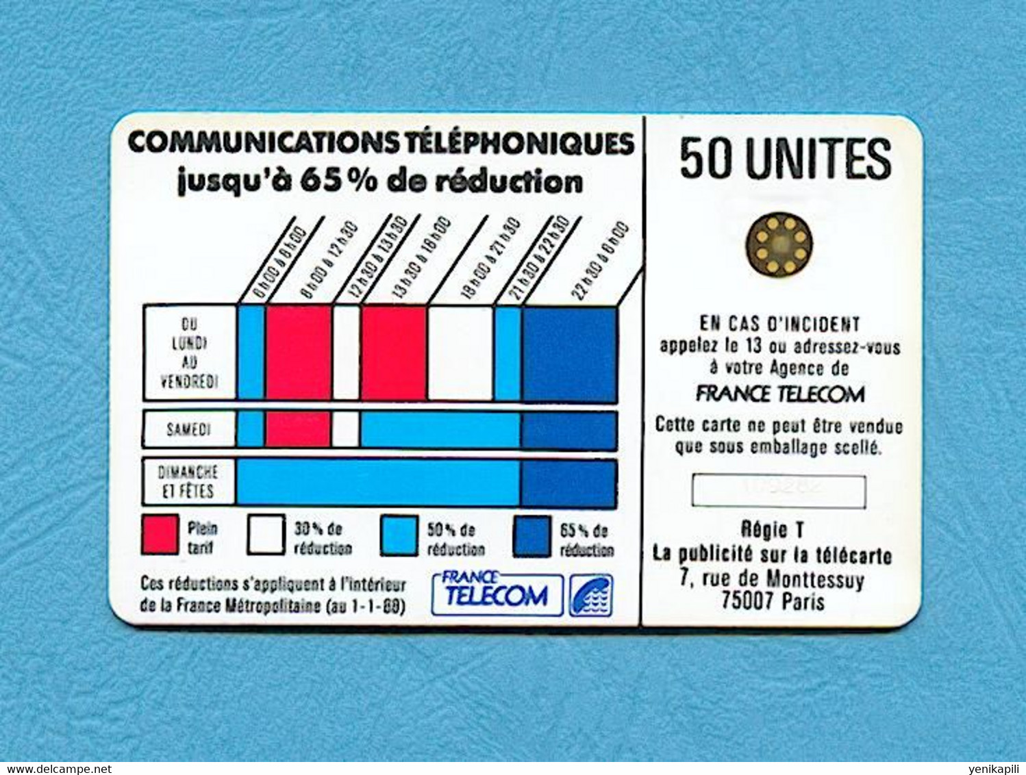 ( 5860 ) - CORDONS BLEUS - 50.U - ( Ko 31 - 610  ) - *** TBE *** - Voir Scan - - Telefonschnur (Cordon)