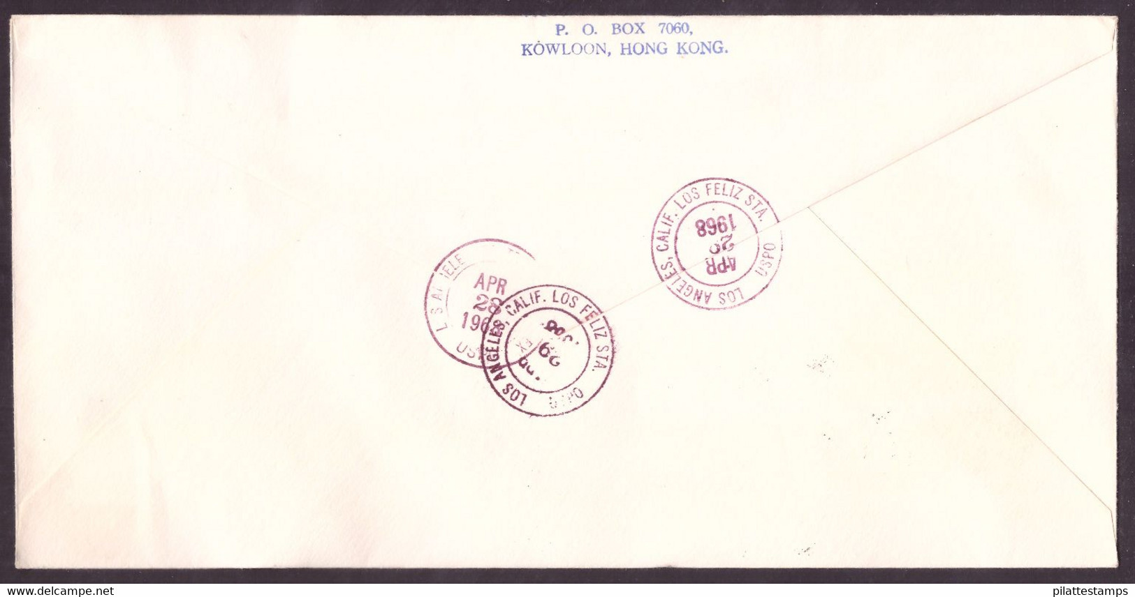 HONG KONG LETTRE RECOMMANDEE FDC DE 1968 BATEAUX - Lettres & Documents